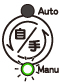 自動/手動ボタンのManuが緑点灯